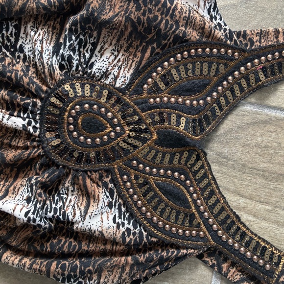 Simply Irresistible Black Embellished Sleeveless Tank Top - Picture 4 of 7